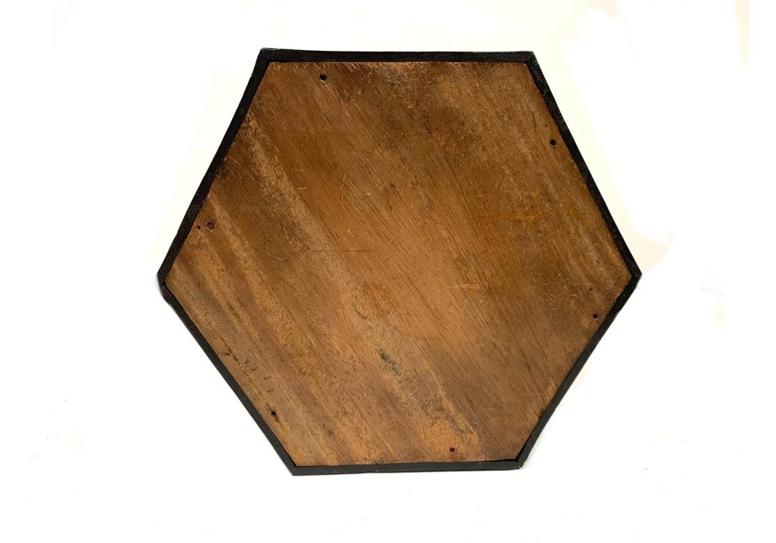 Anglo Indian Hexagonal Porcupine Quill & Bone Inlaid Box für die Wiederherstellung im Angebot 5