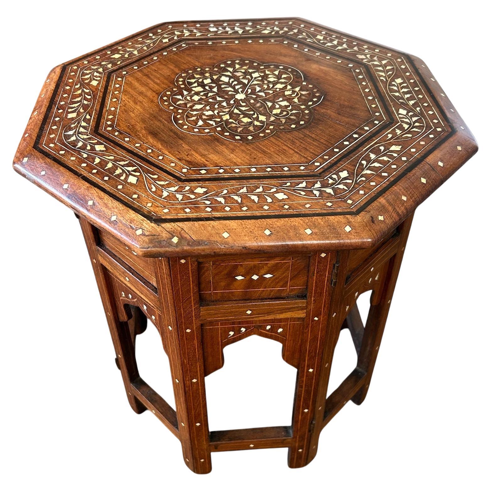 Anglo Indian Hoshiapur Octagonal table