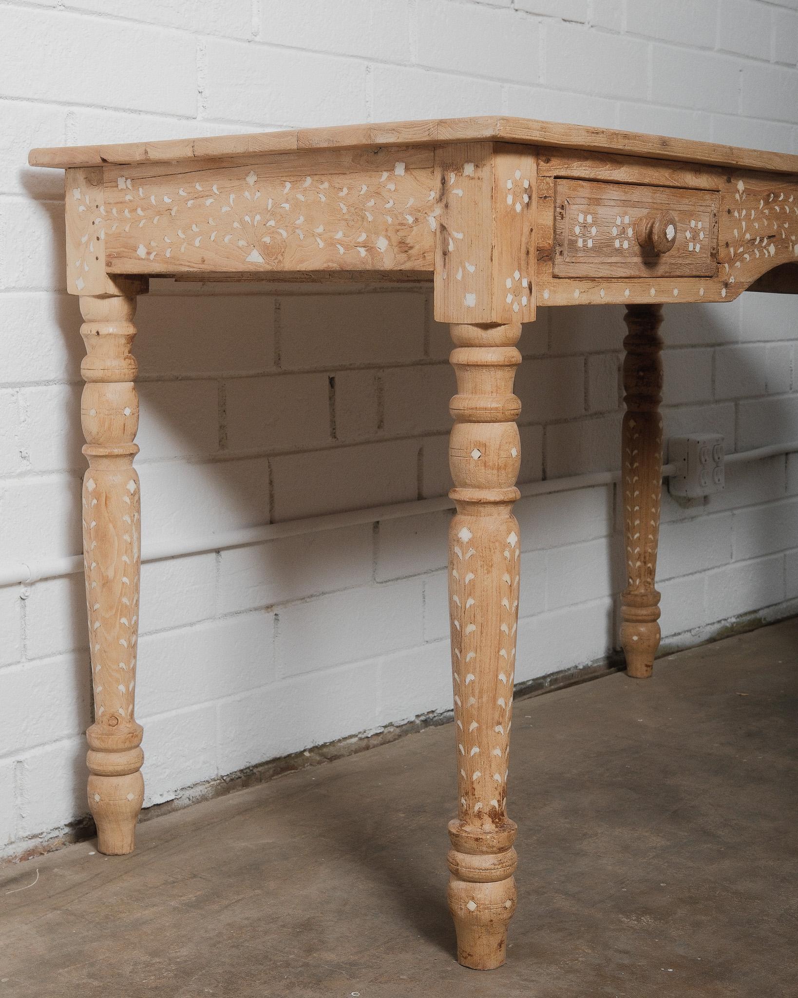 Contemporary Anglo-Indian Inlaid Desk