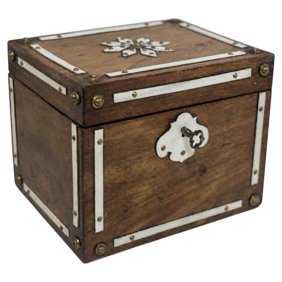Anglo-indischer Humidor aus intarsiertem Hartholz, Vizagapatam zugeschrieben, 19. Jahrhundert