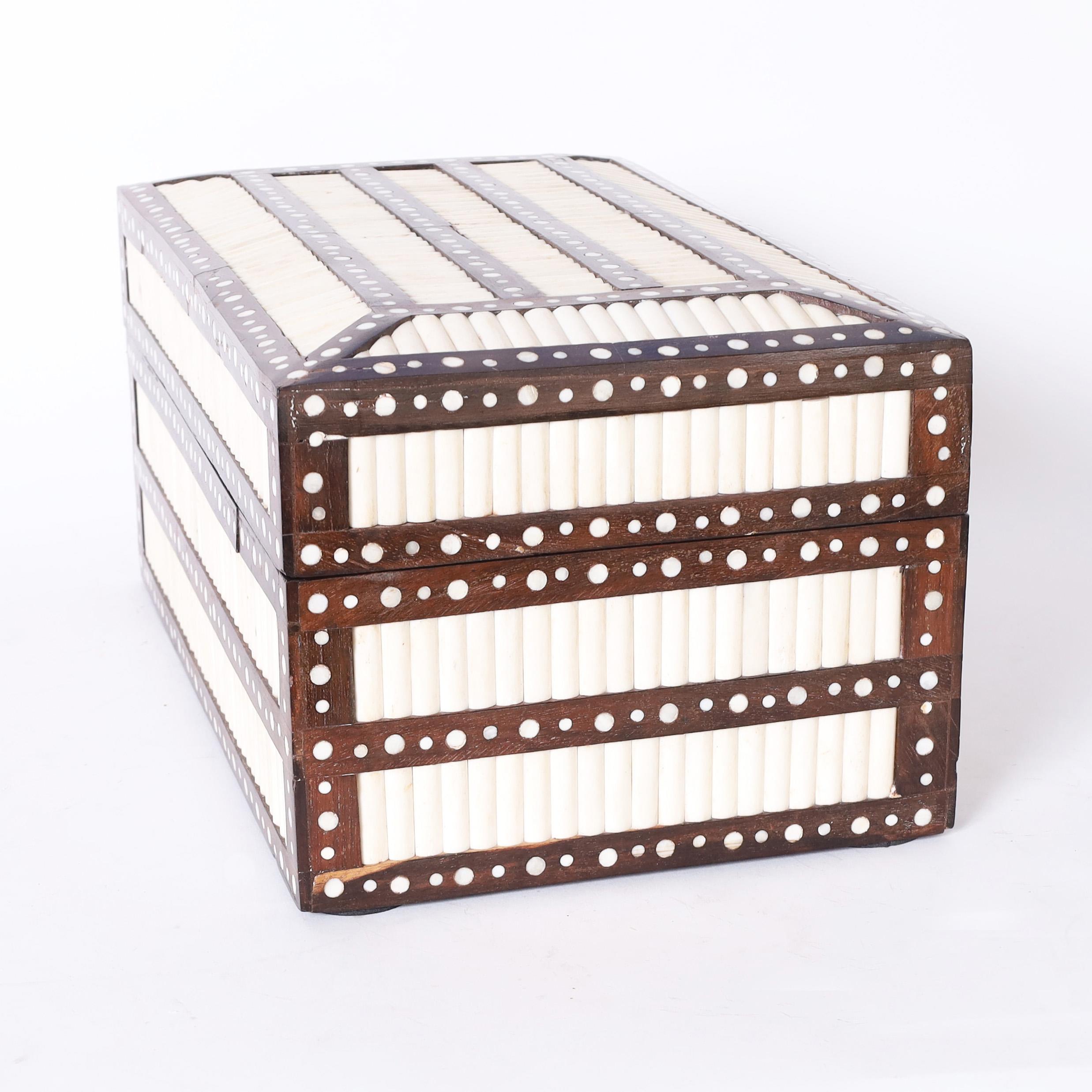 Anglo-Indian Anglo Indian Inlaid Quill Box For Sale