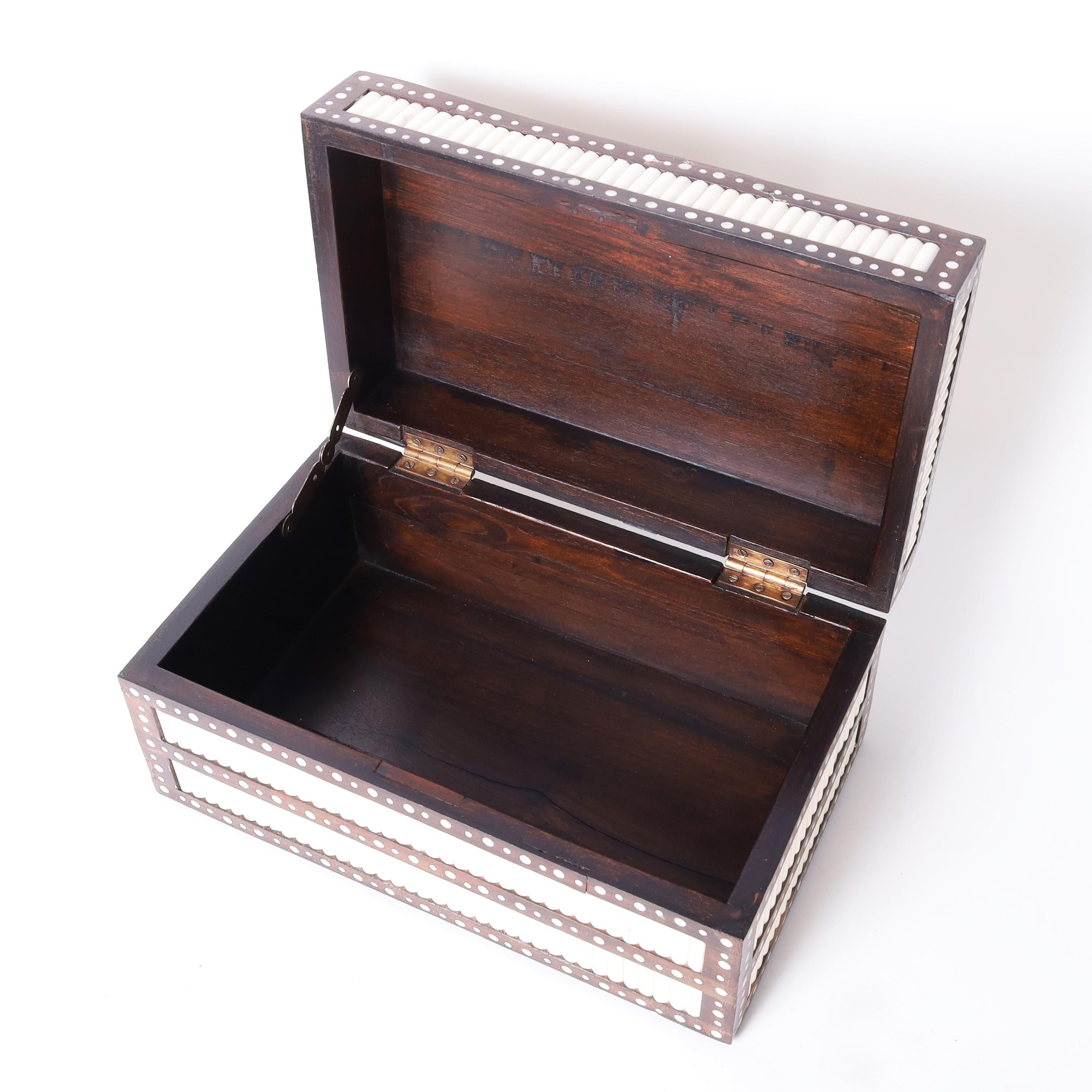 Anglo Indian Inlaid Quill Box For Sale 1