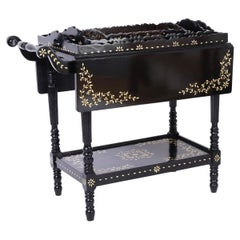Anglo Indian Inlaid Server with Trays