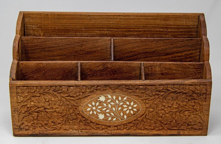 Grand Porte-lettres En Bois Exotique, Boîte à Courrier Design (occasion)