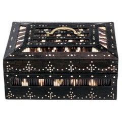 Anglo-Indian Large Rectangular Porcupine Quill Box