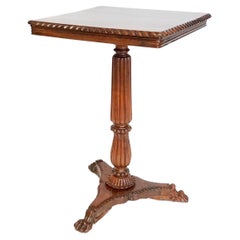 Anglo-Indian Mahogany Tilt-Top Pedestal Occasional Table or Stand, circa 1835