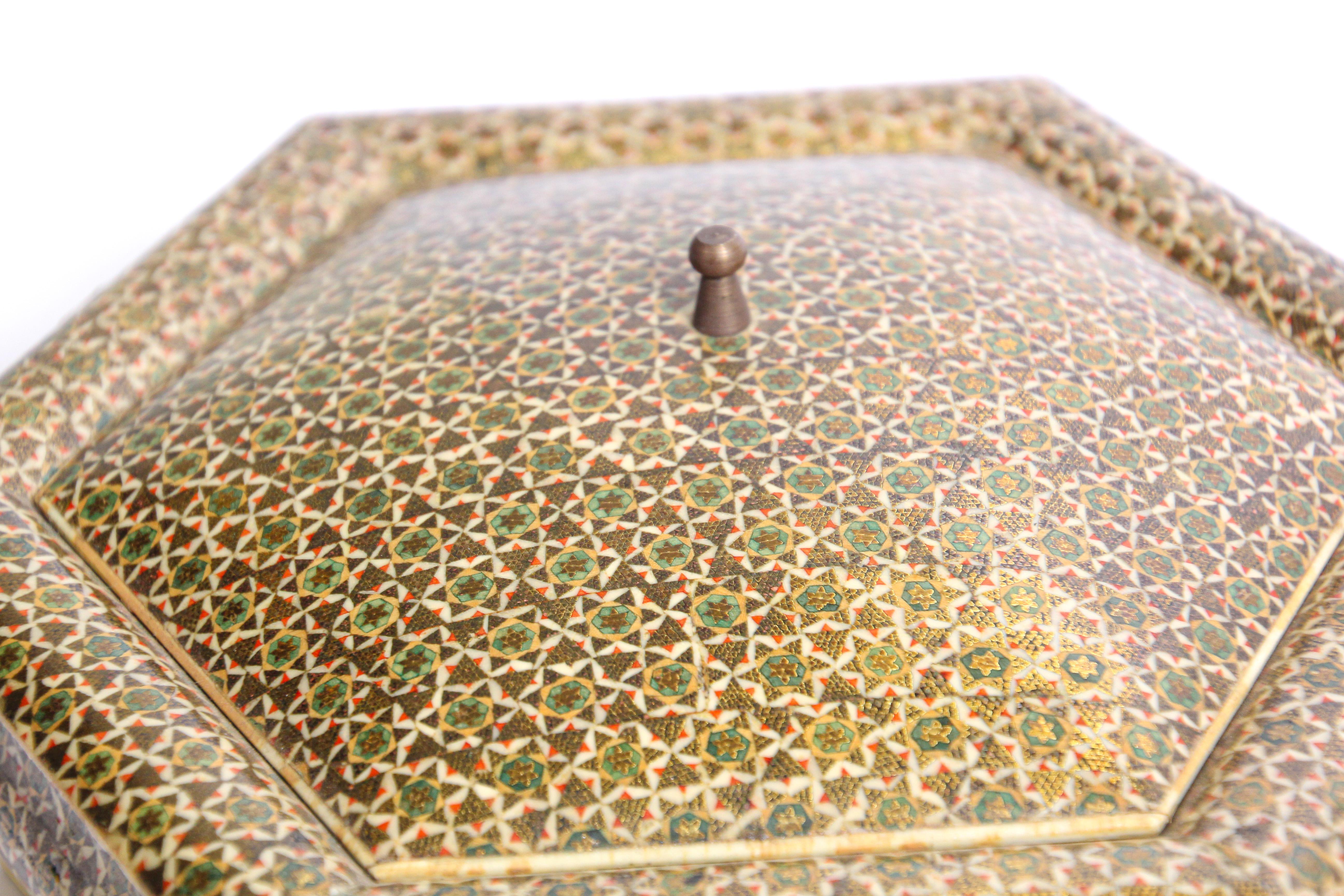 Anglo Indian Micro Sadeli Mosaic Inlaid Box 3