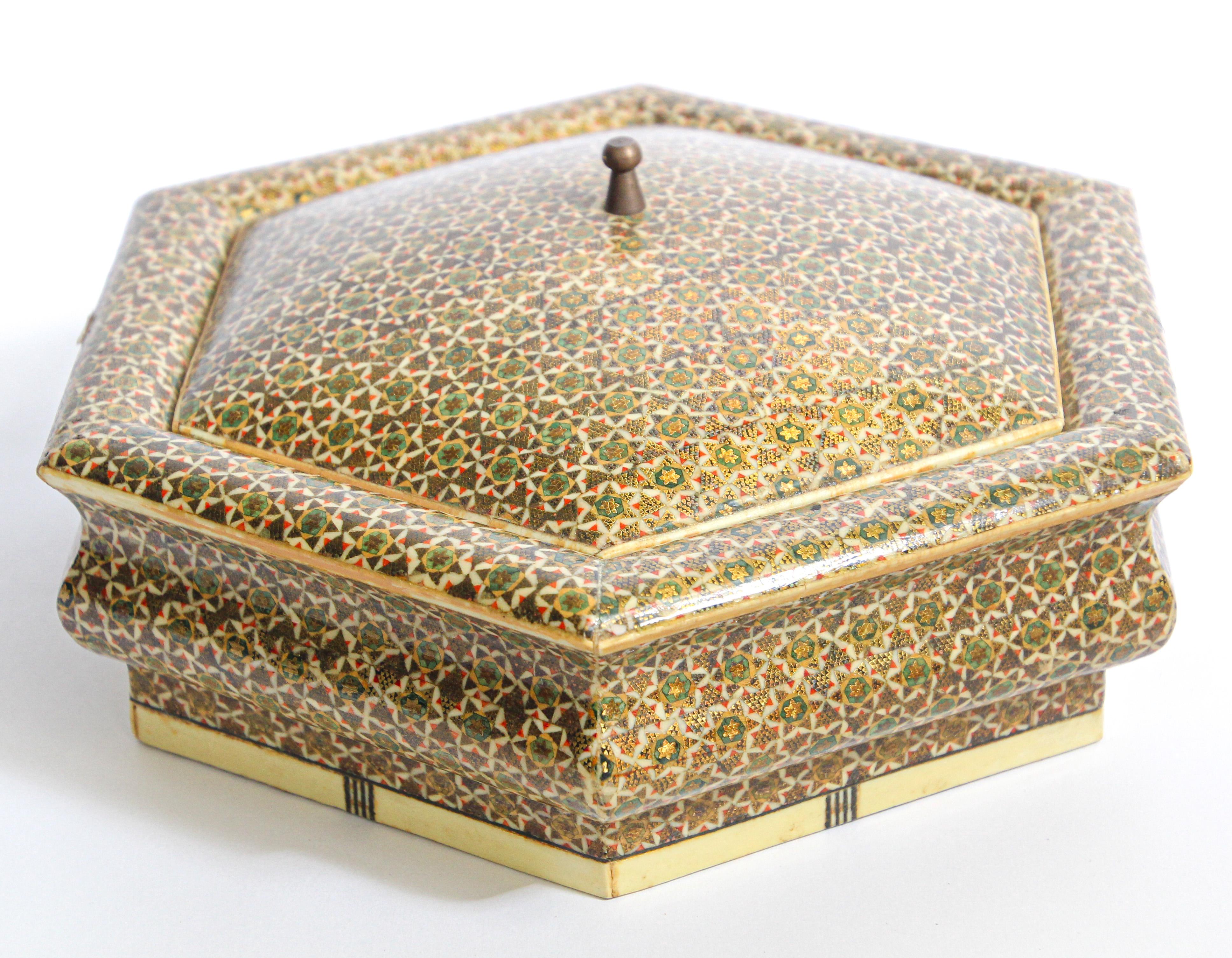 Anglo Indian Micro Sadeli Mosaic Inlaid Box 1