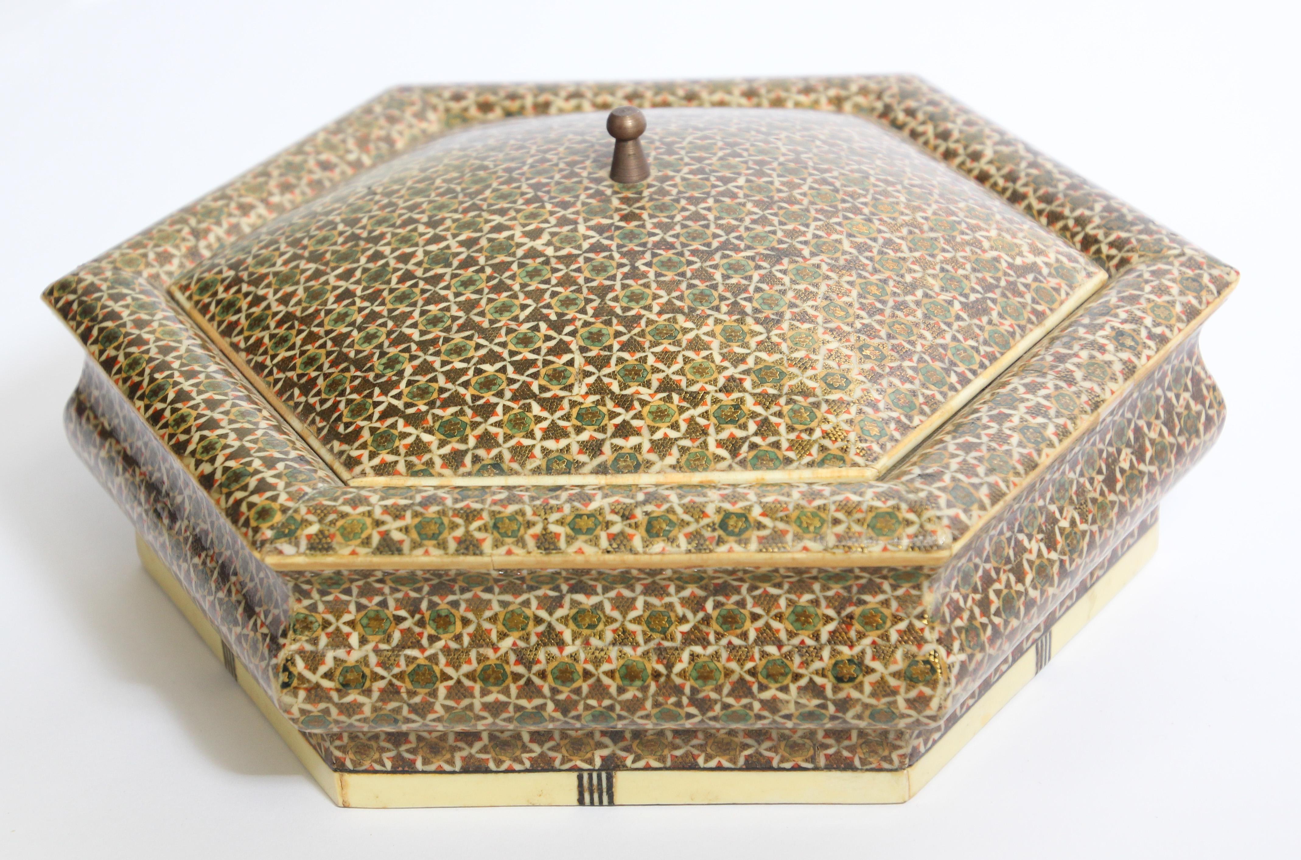 Anglo Indian Micro Sadeli Mosaic Inlaid Box 2