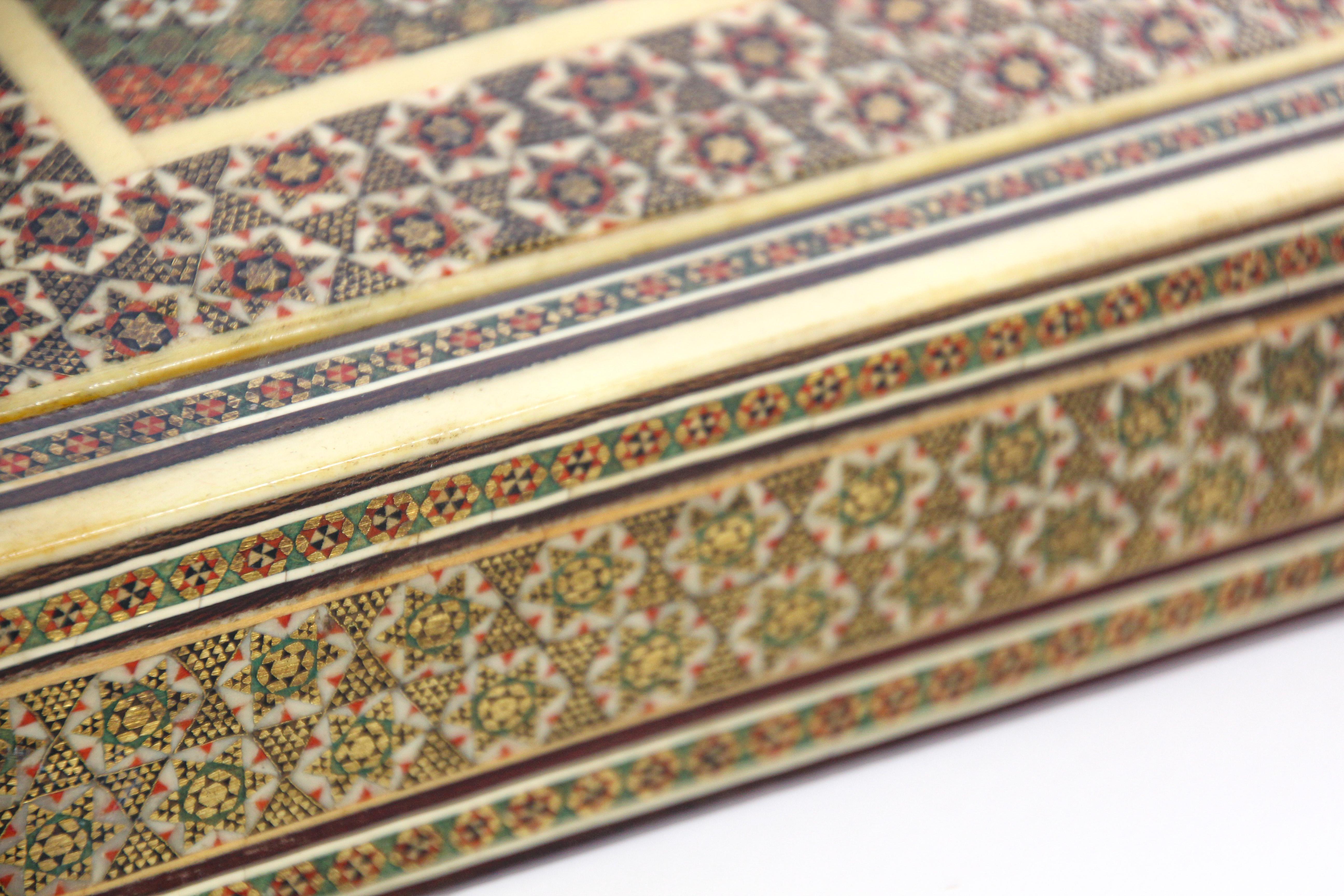 Anglo Indian Micro Sadeli Mosaic Inlaid Jewelry Box 1