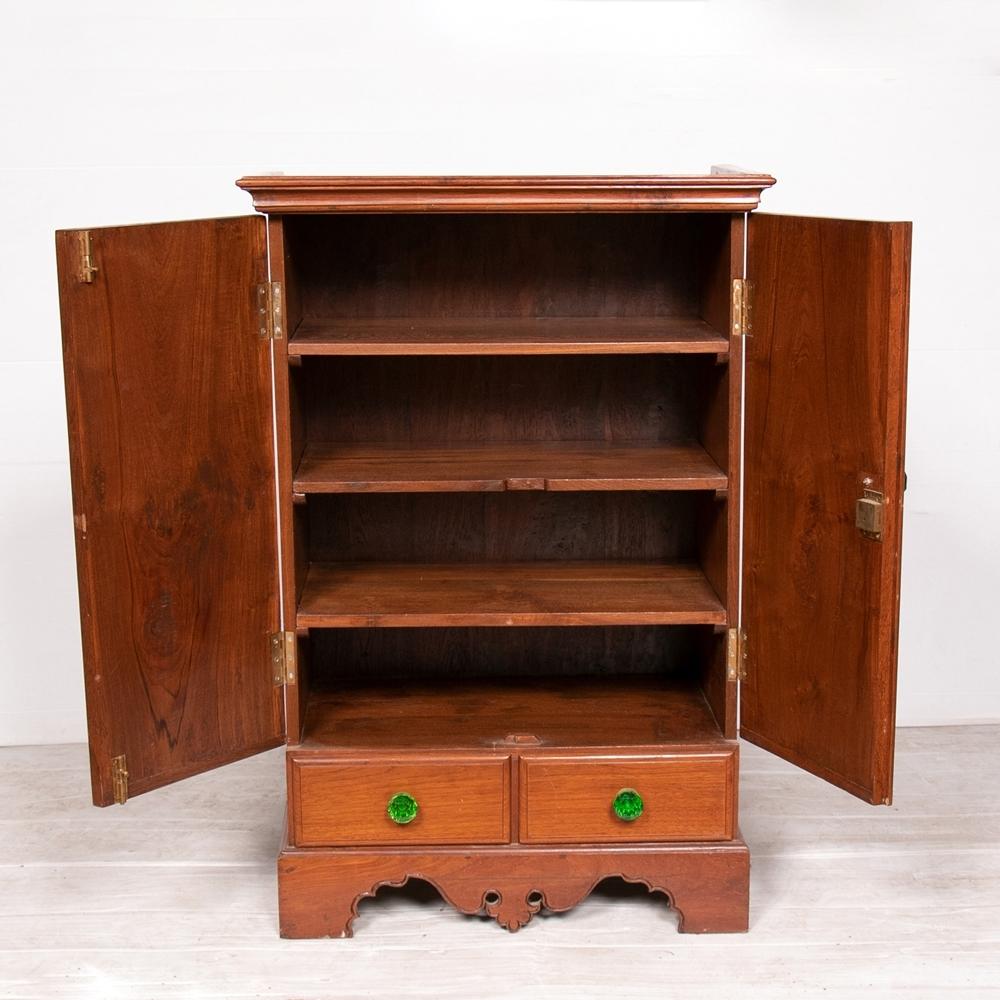 Anglo Indian Mid 20th Century Teak Cabinet In Good Condition For Sale In London, GB