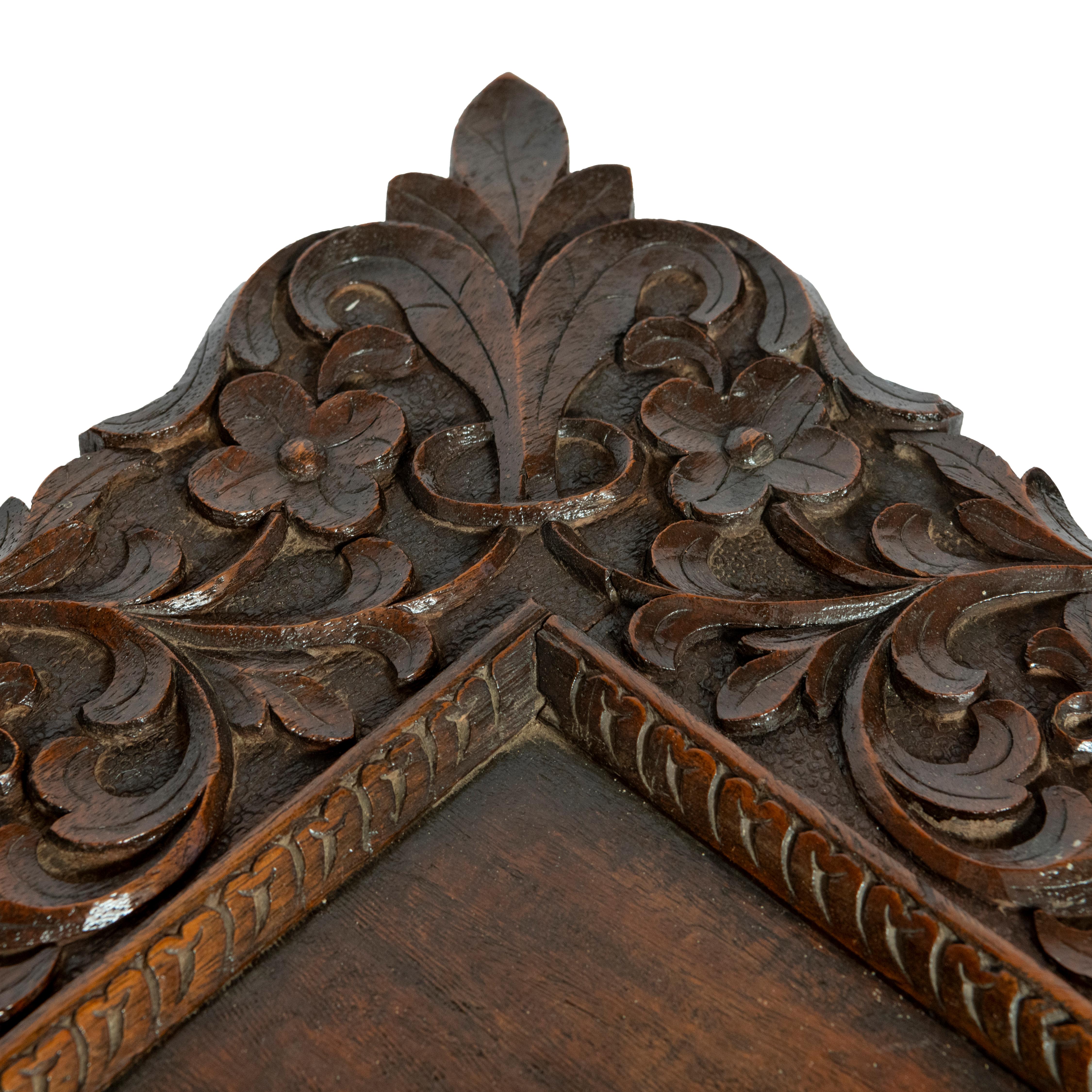 Anglo-Indian Occasional Table with Porcelain Panel, India circa 1890 For Sale 4