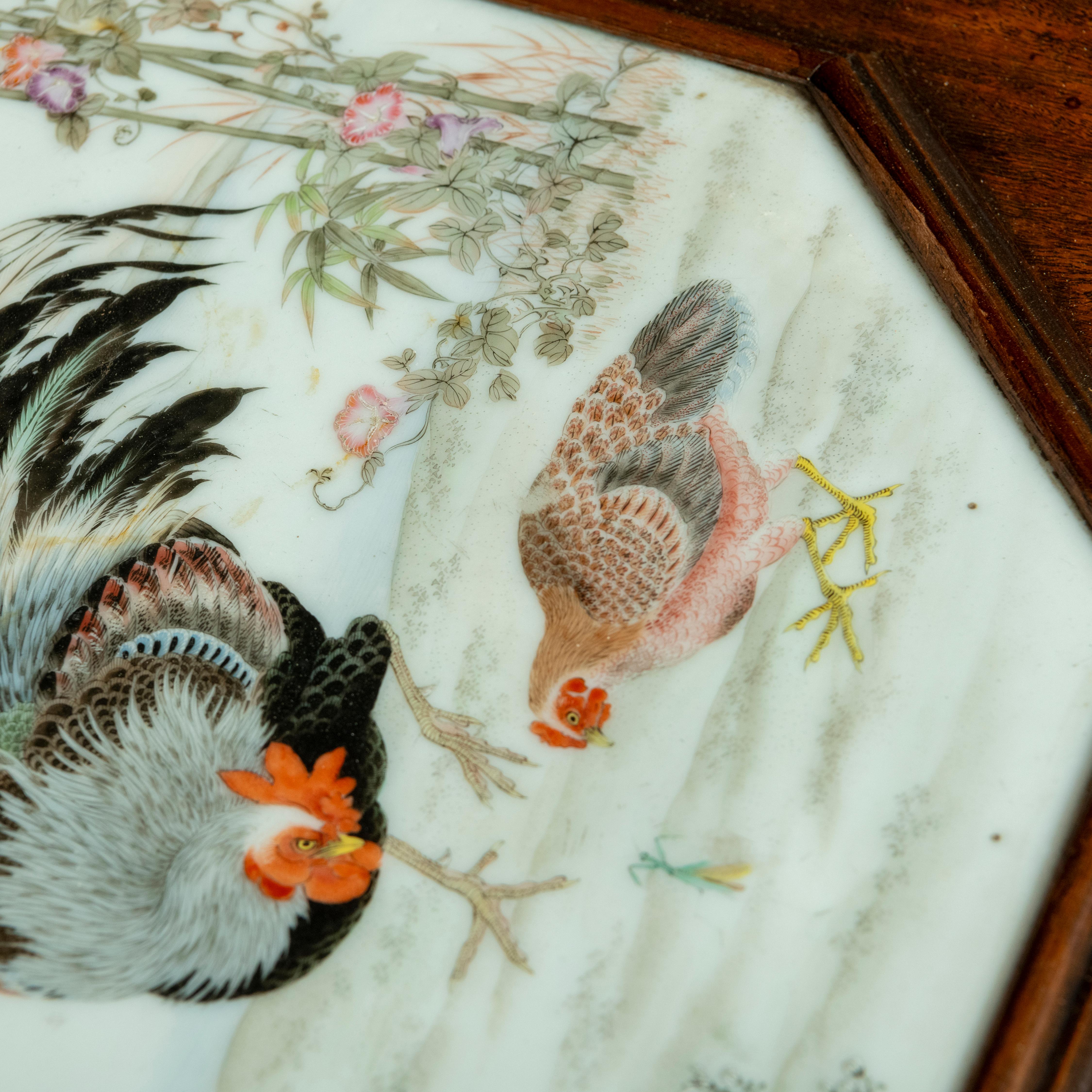Anglo-Indian Occasional Table with Porcelain Panel, India circa 1890 For Sale 2