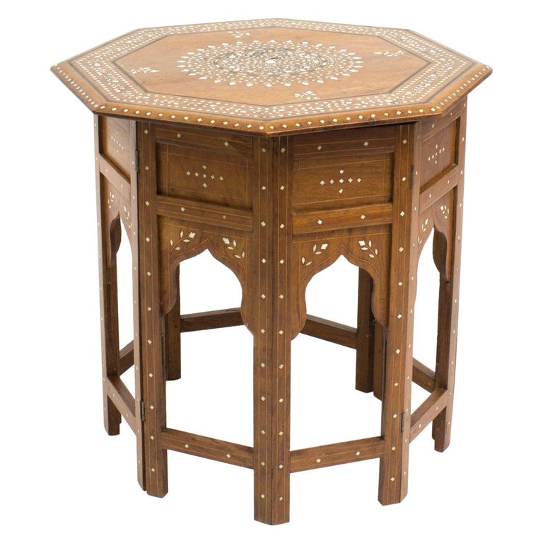 AngloIndian Octagonal Side Table For Sale at 1stDibs indian side tables