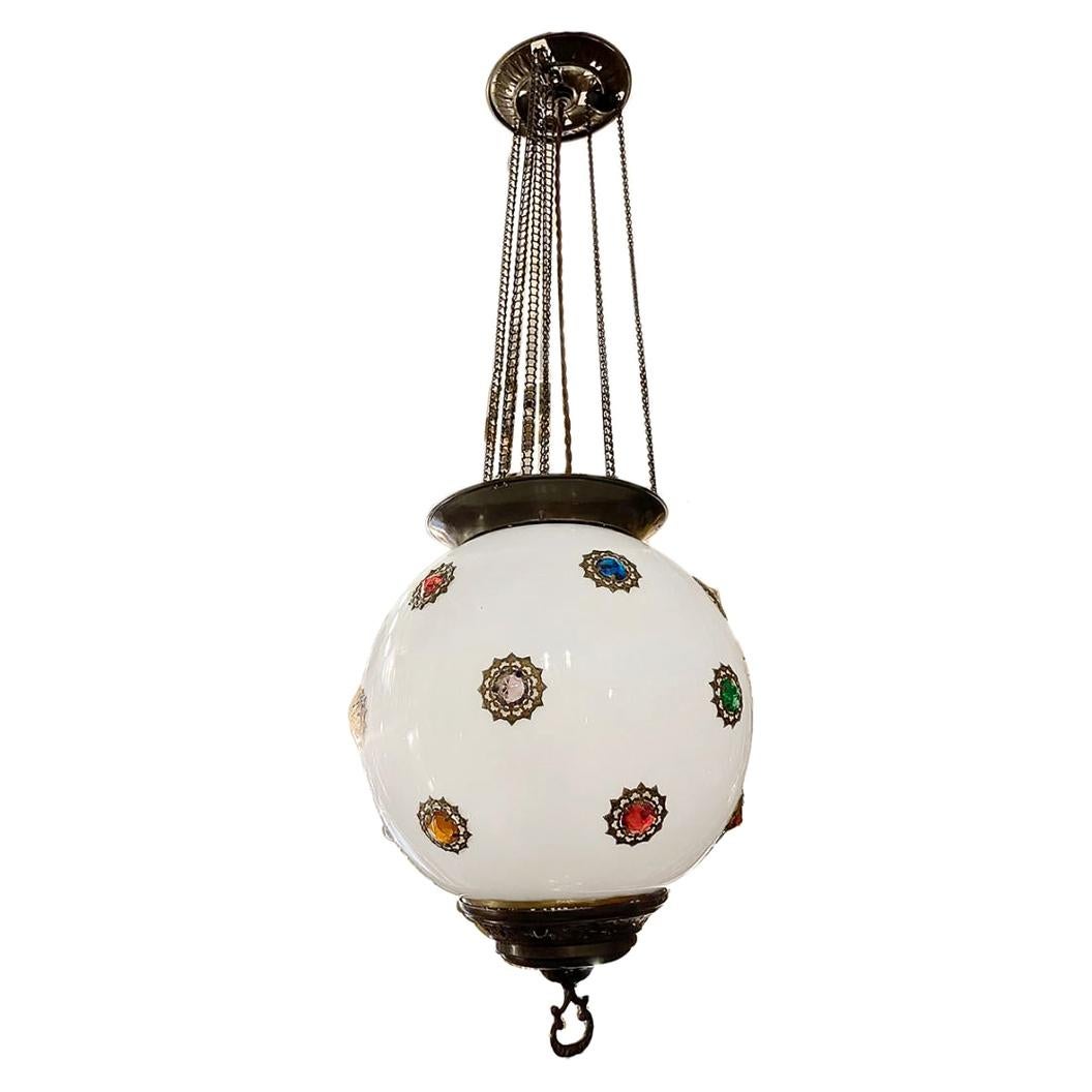 Anglo Indian Opaline Lantern