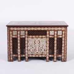 Anglo-Indian or Syrian Rectangular Inlaid Coffee Table