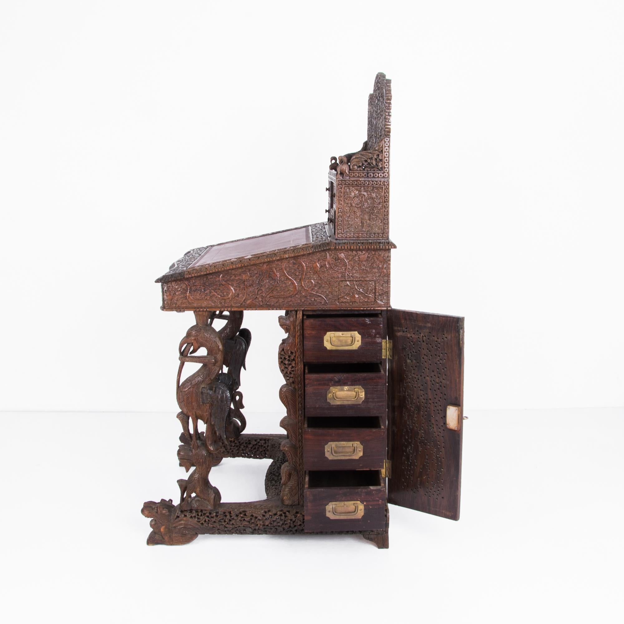 Anglo Indian Ornamental Writing Desk 2