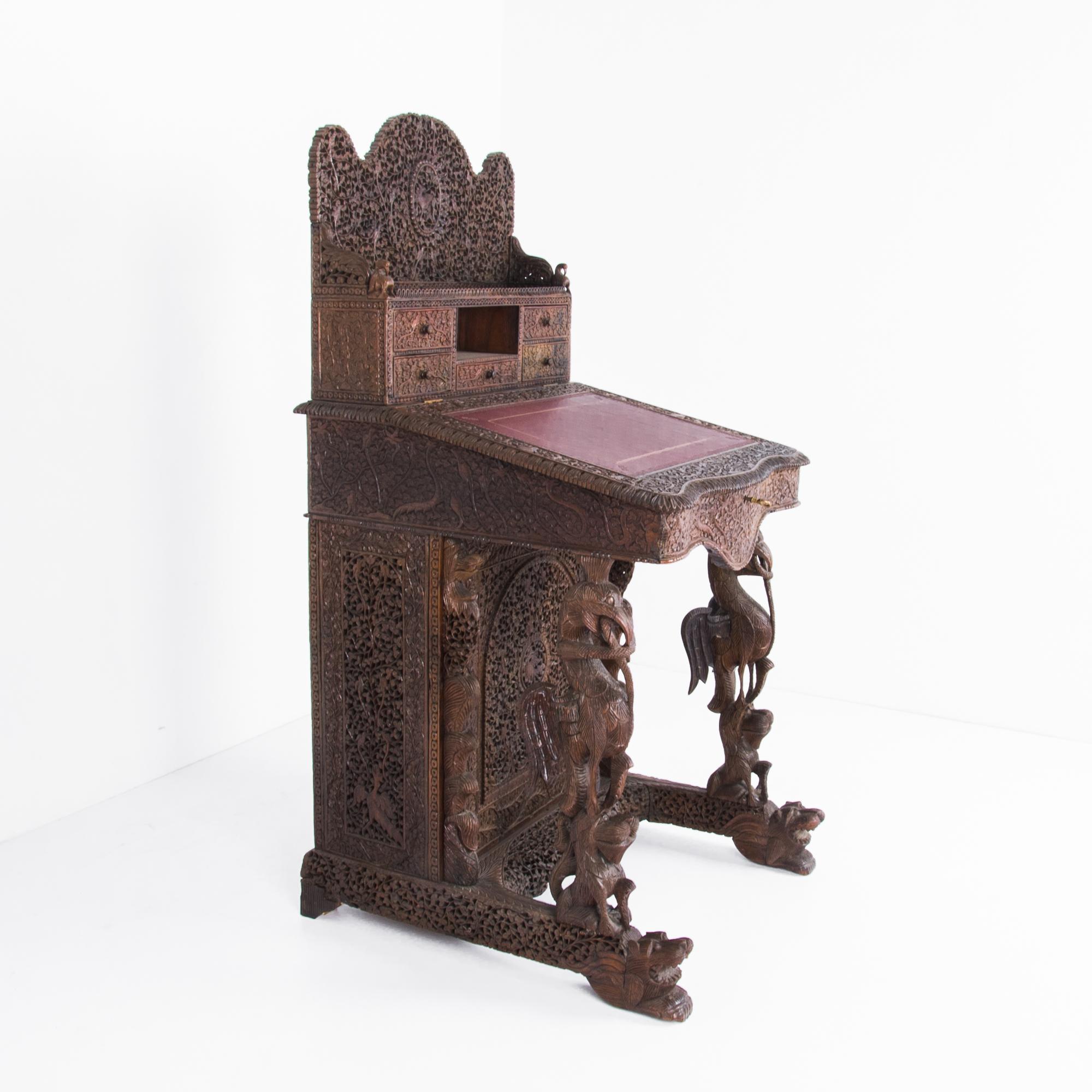 Anglo Indian Ornamental Writing Desk 3