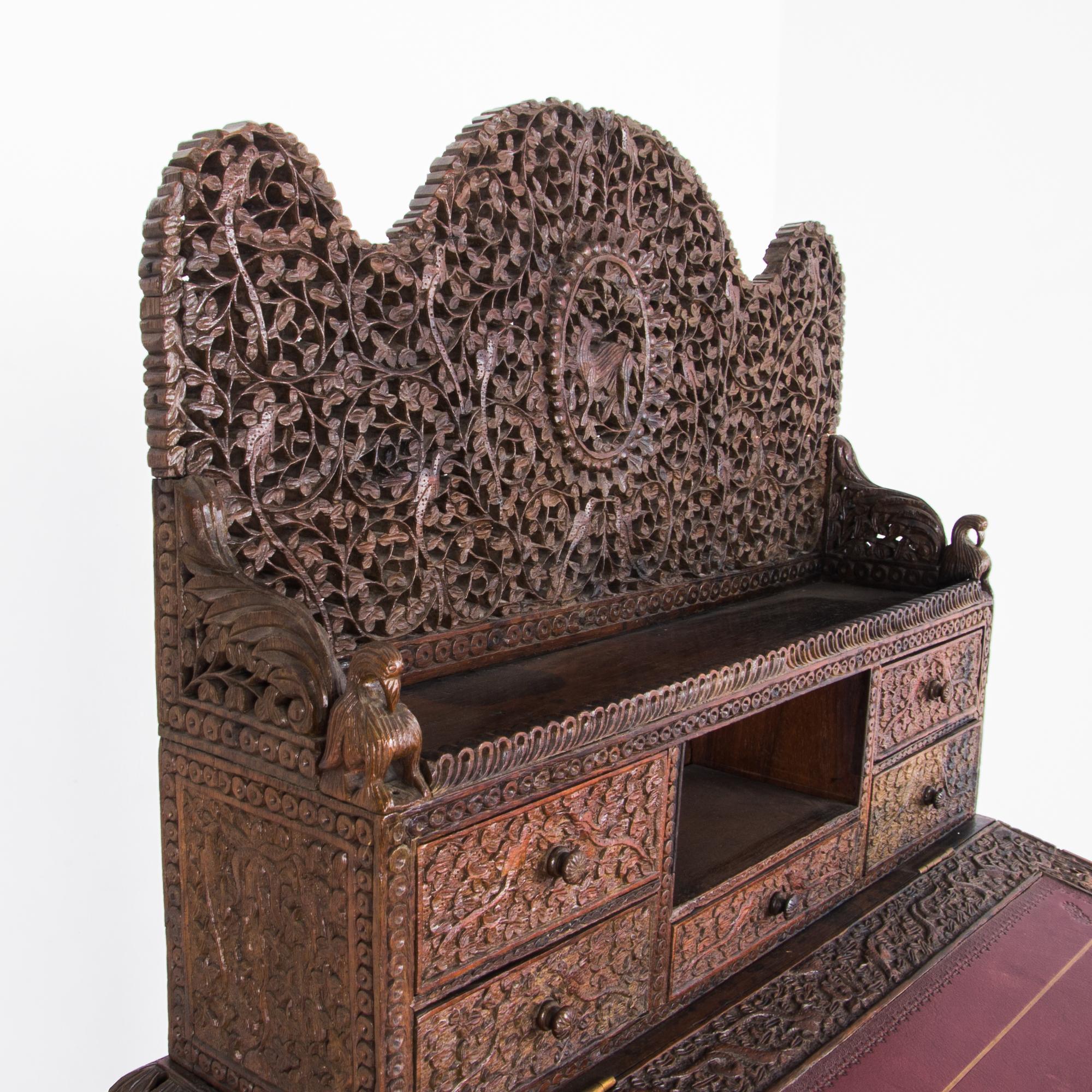 Anglo Indian Ornamental Writing Desk 4