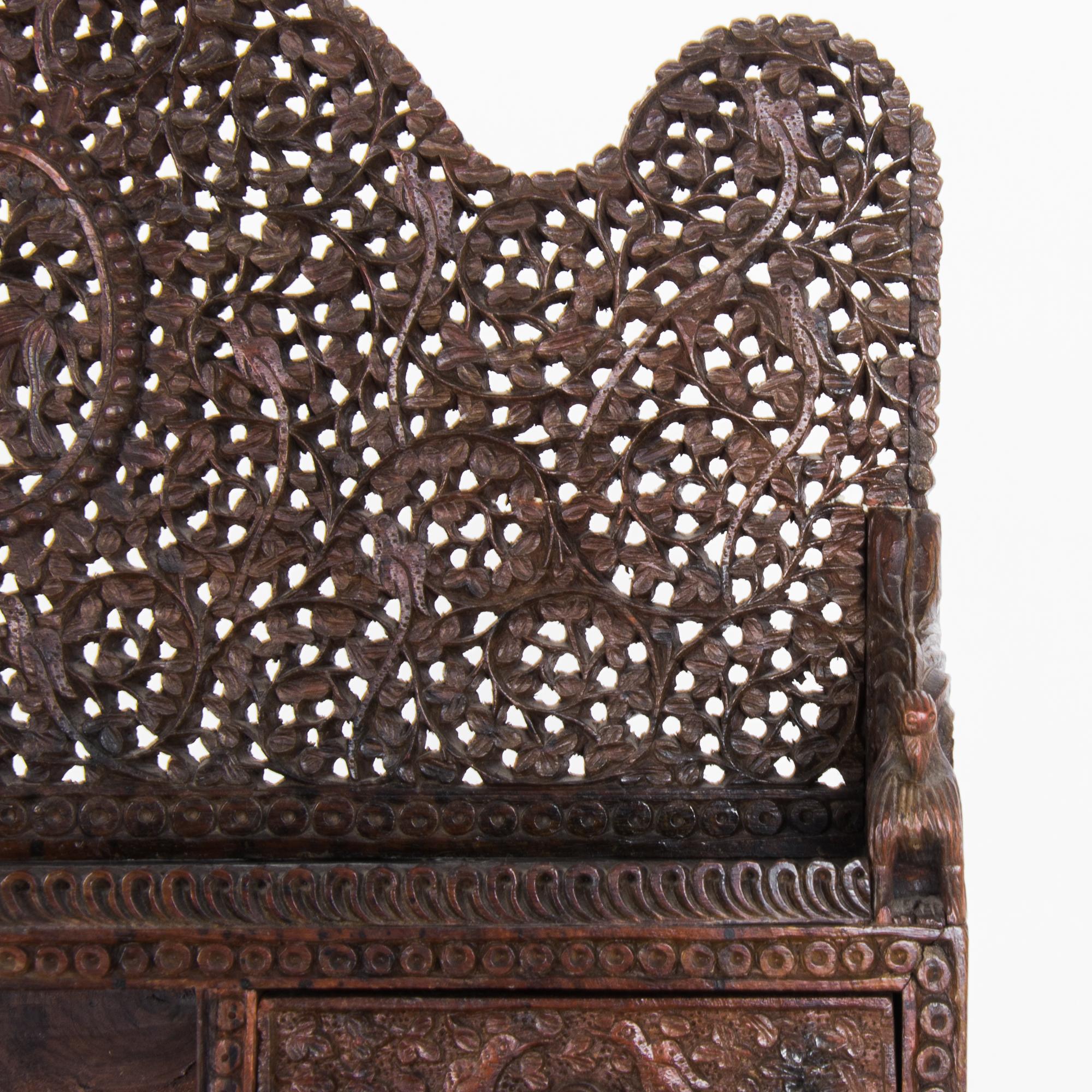 Anglo Indian Ornamental Writing Desk 7