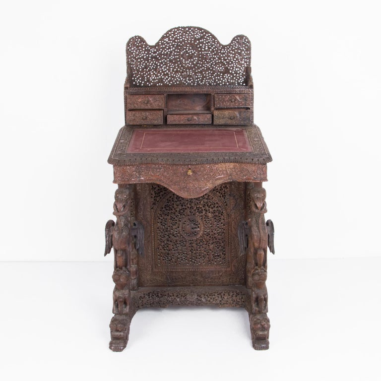 Anglo-Indian Anglo Indian Ornamental Writing Desk For Sale