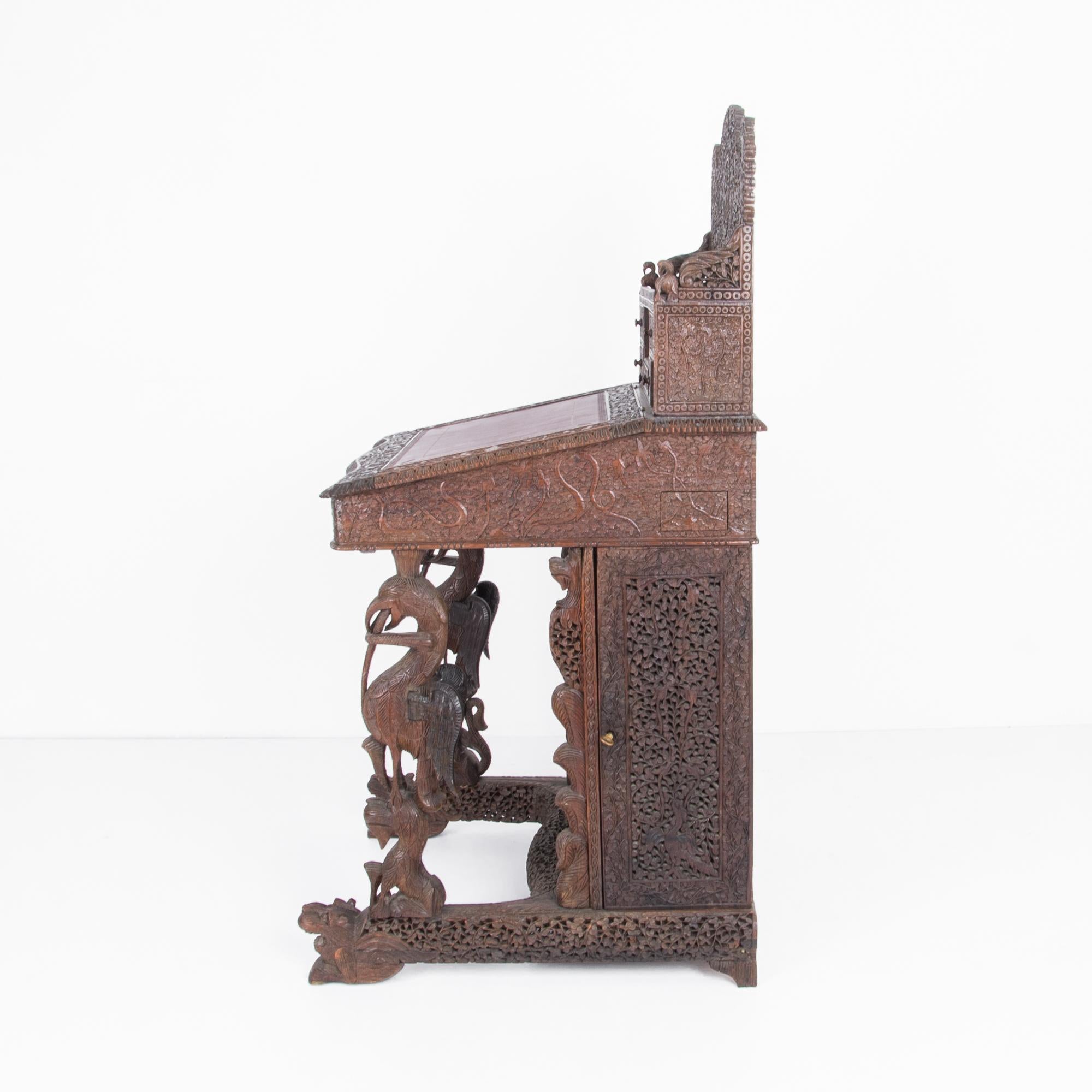 Early 20th Century Anglo Indian Ornamental Writing Desk