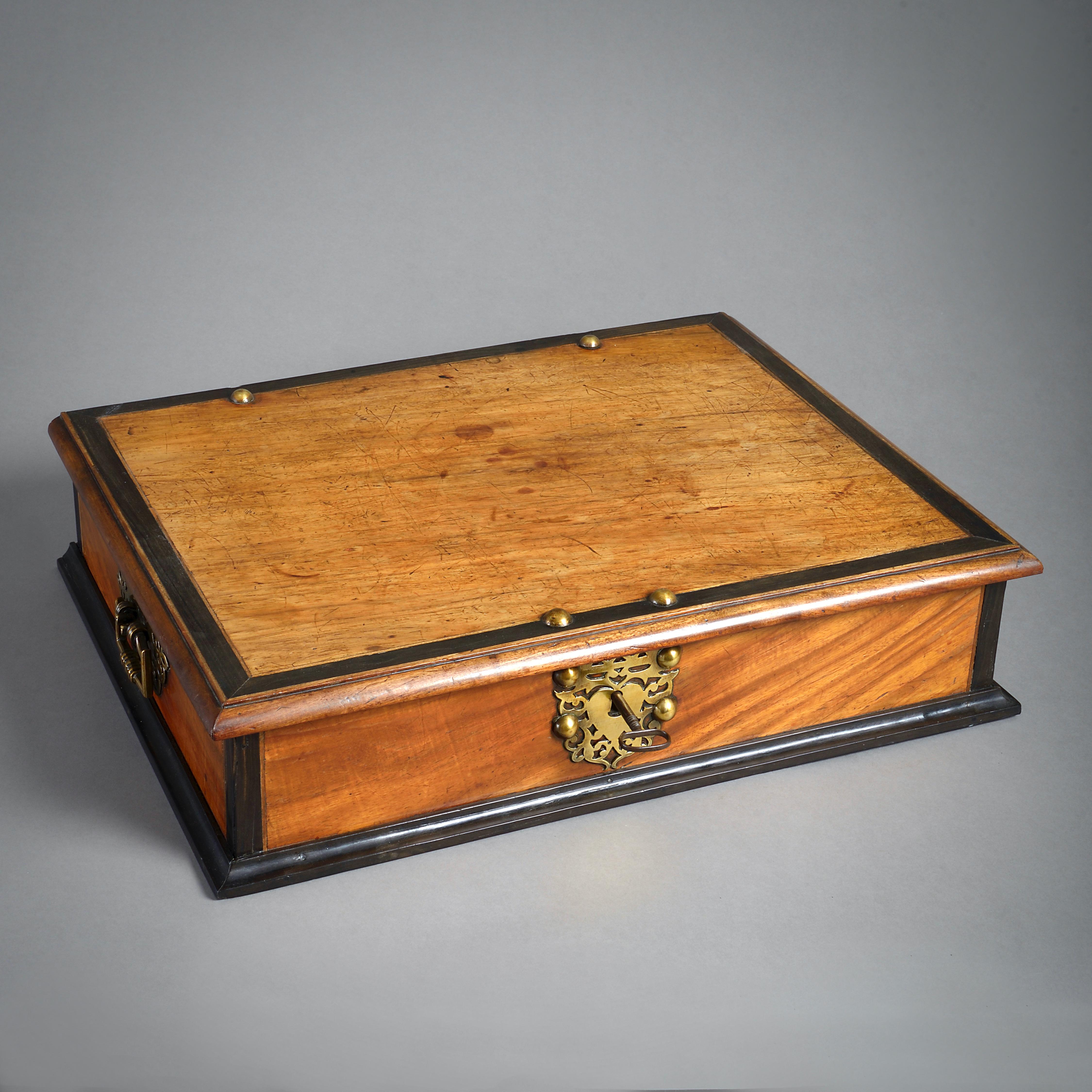 18th Century and Earlier Anglo-Indian Padouk Box For Sale