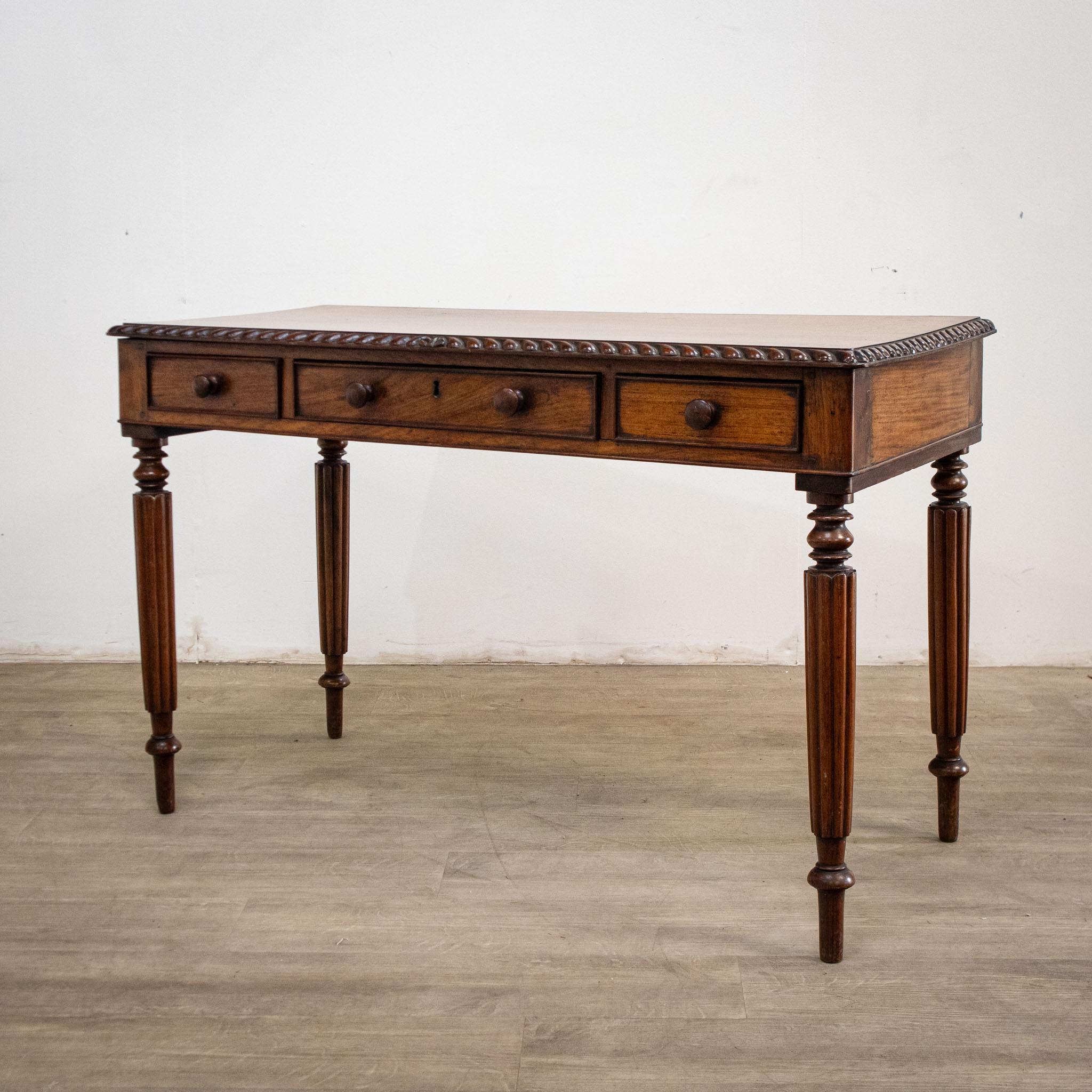 Anglo-Indian Anglo Indian Padouk Campaign Table or Desk