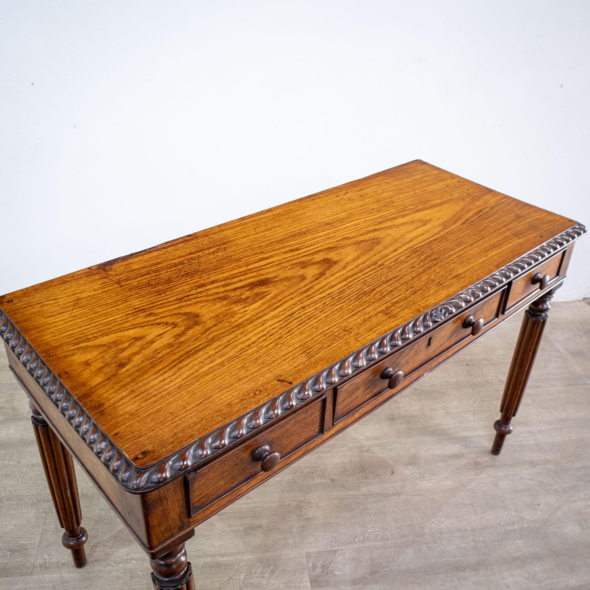 Anglo Indian Padouk Campaign Table or Desk 1
