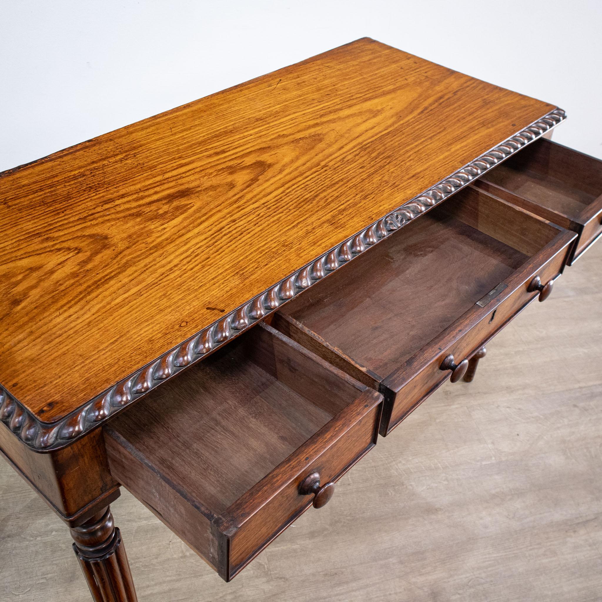 Anglo Indian Padouk Campaign Table or Desk 2