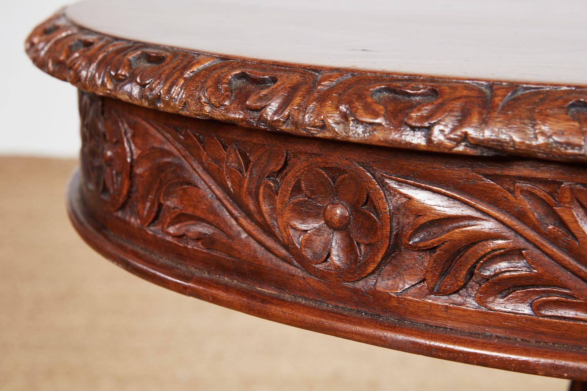 Mesa trípode Padouk angloindia Regencia en venta