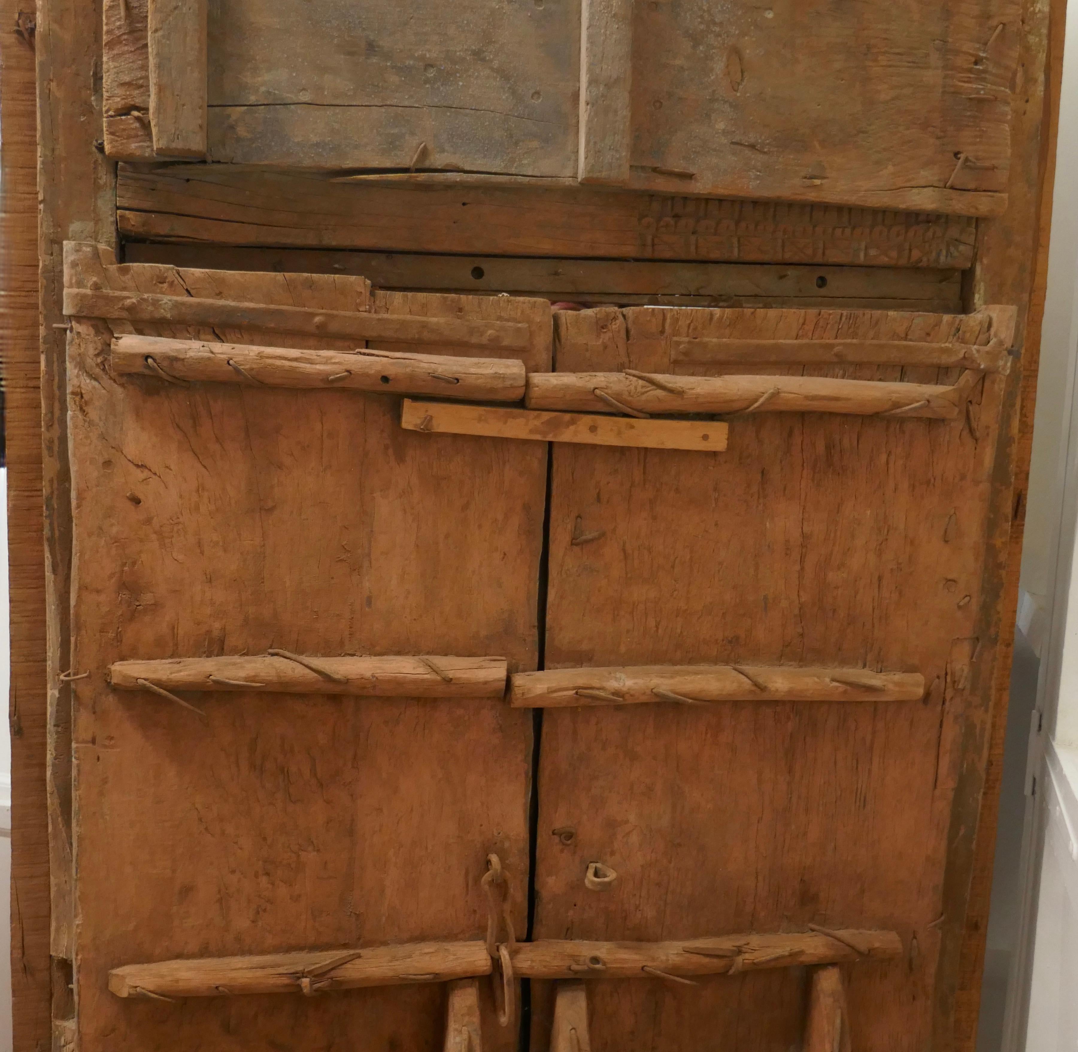 Anglo Indian Painted Doors in Original Frame, Wall Art For Sale 7