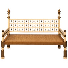 Anglo-Indian Palace Bench with Bells