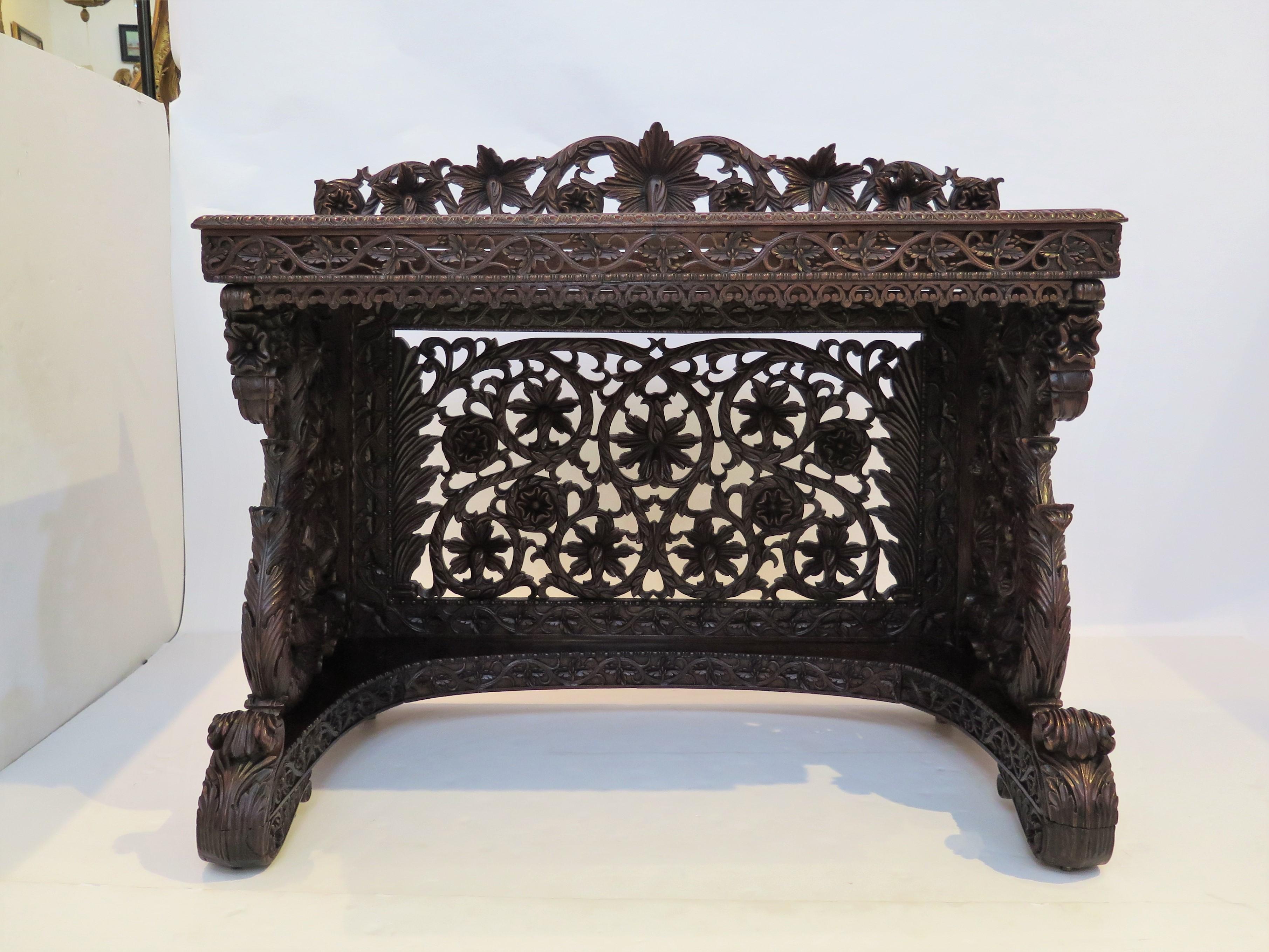 Anglo-Indian Pierced Sideboard For Sale 4