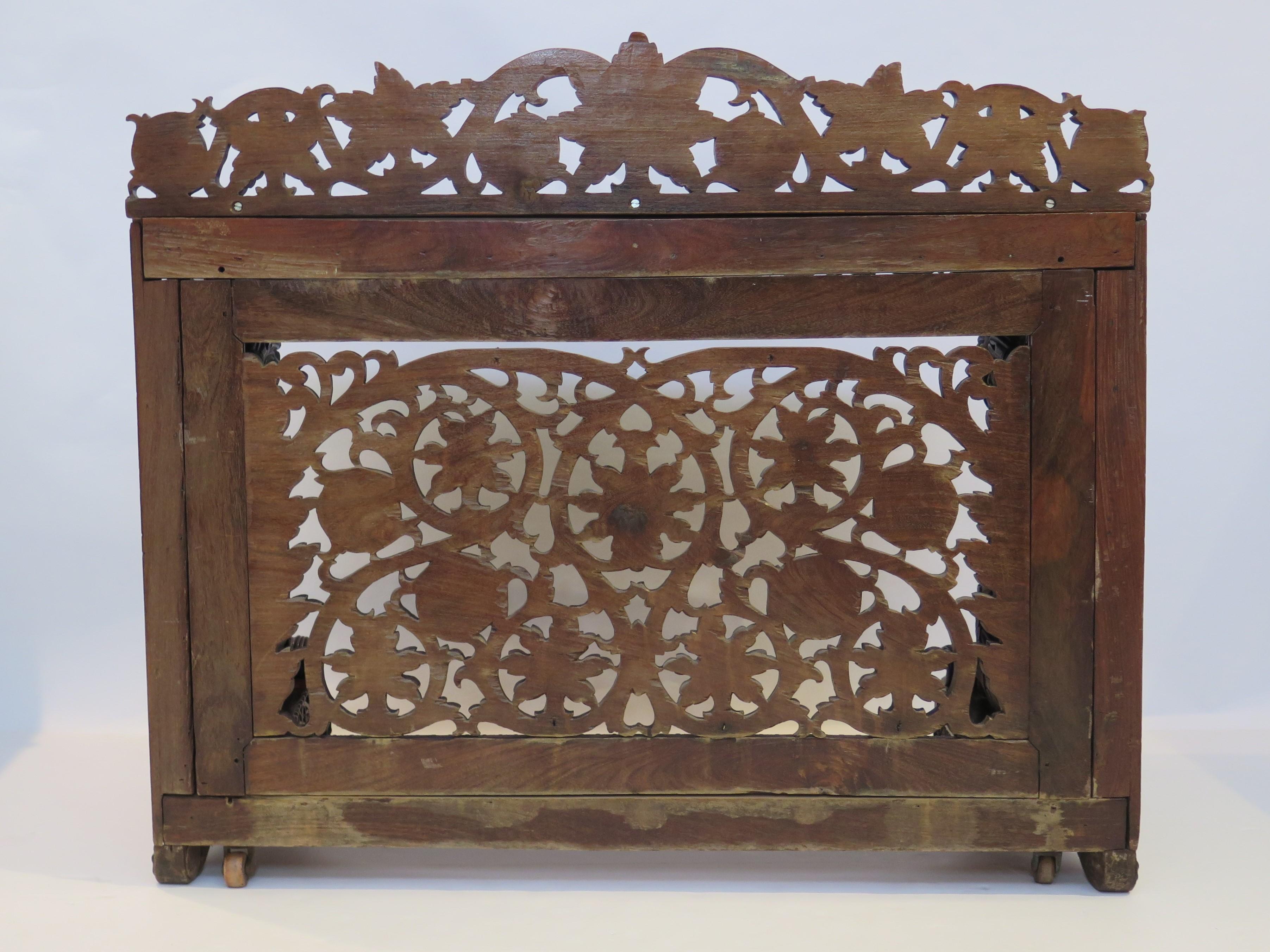Rosewood Anglo-Indian Pierced Sideboard For Sale