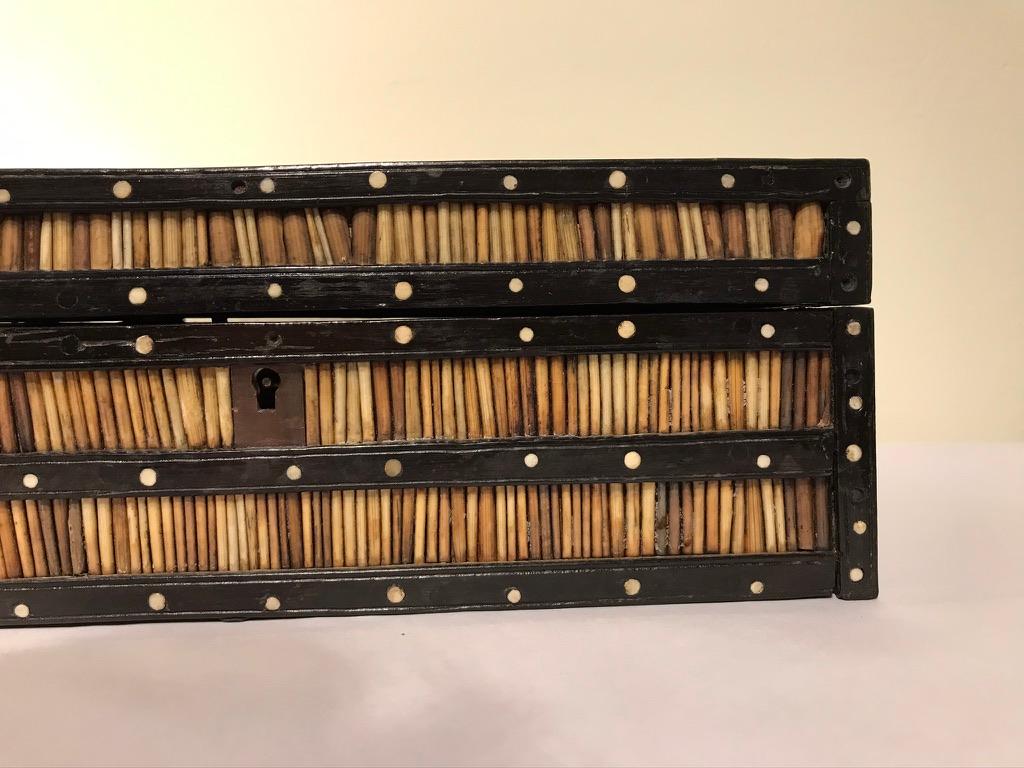 Inlay Anglo-Indian Porcupine Quill Box