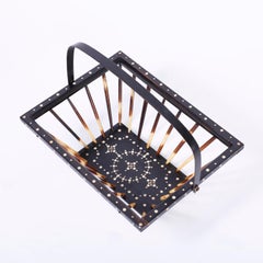 Anglo Indian Quill Basket