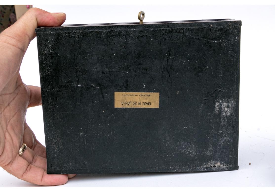 Sri Lankan Anglo Indian Rectangular Porcupine Quill & Bone Box For Sale
