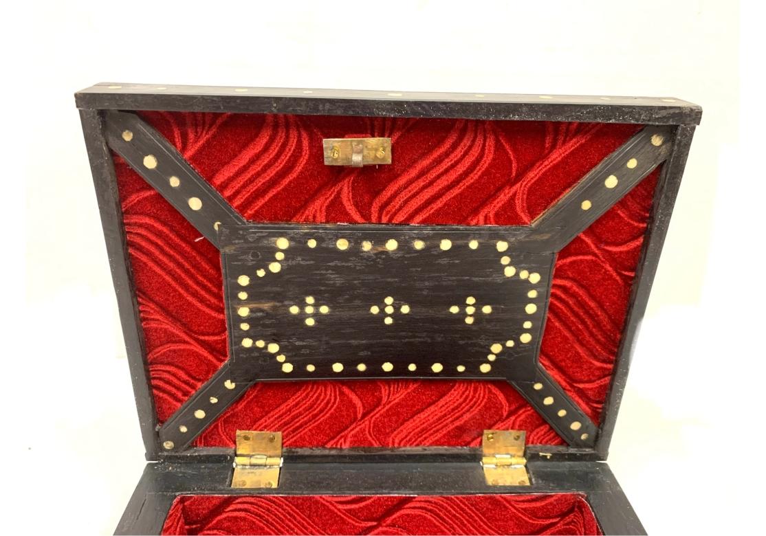Other Anglo Indian Rectangular Porcupine Quill & Bone Box For Sale