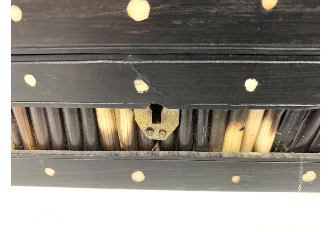 Anglo Indian Rectangular Porcupine Quill & Bone Box For Sale 1