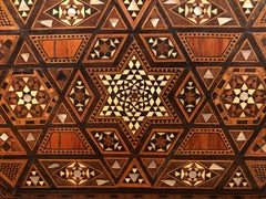 Moroccan Rosewood and Mother of Pearl Inlaid Box