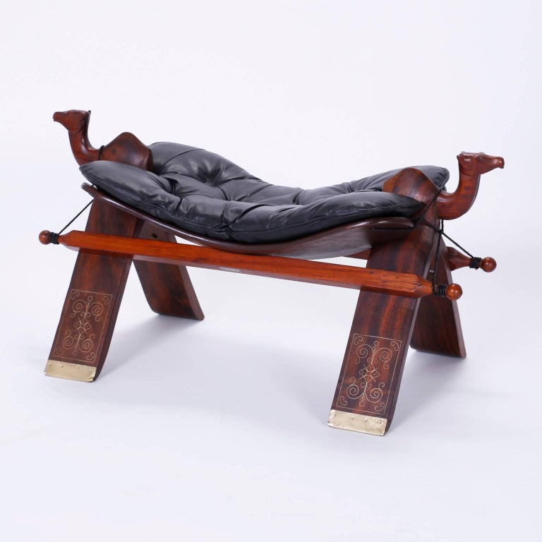 Anglo-Indian Rosewood Camel Foot Stool at 1stdibs