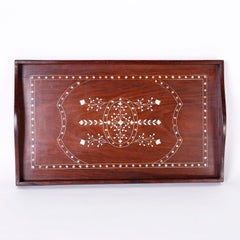 Anglo Indian Rosewood Serving Tray