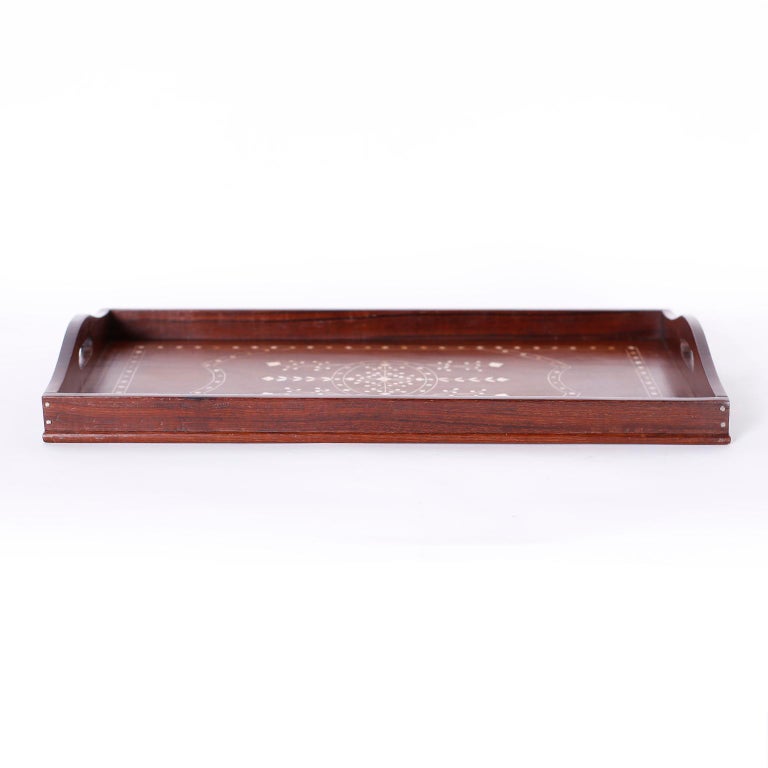Anglo Indian Rosewood Serving Tray at 1stDibs