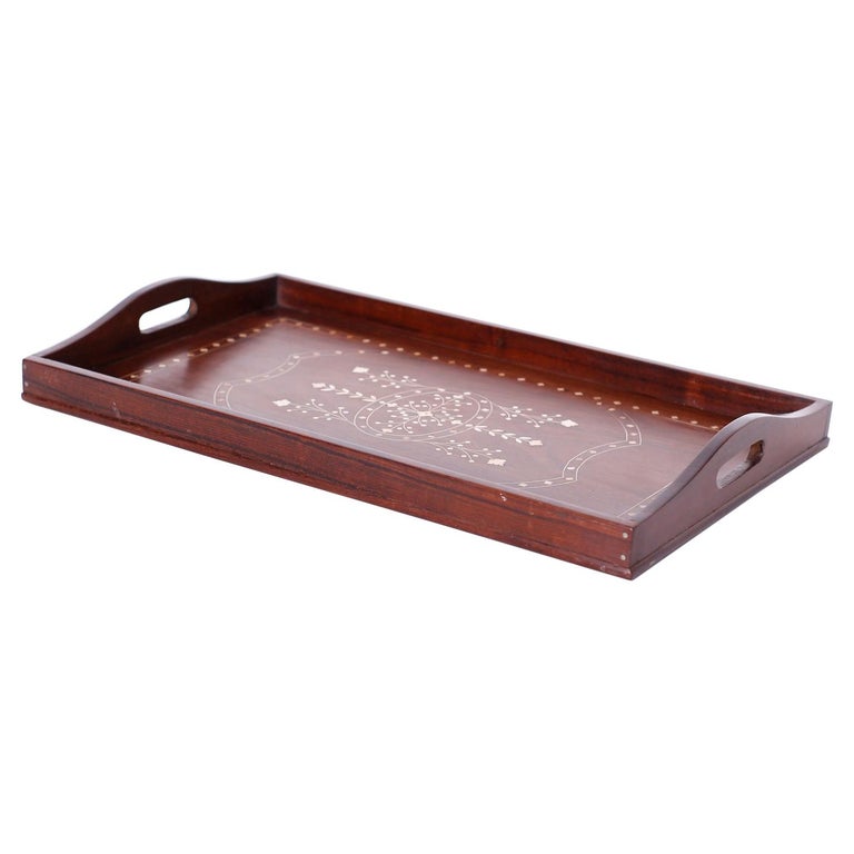 Anglo Indian Rosewood Serving Tray at 1stDibs
