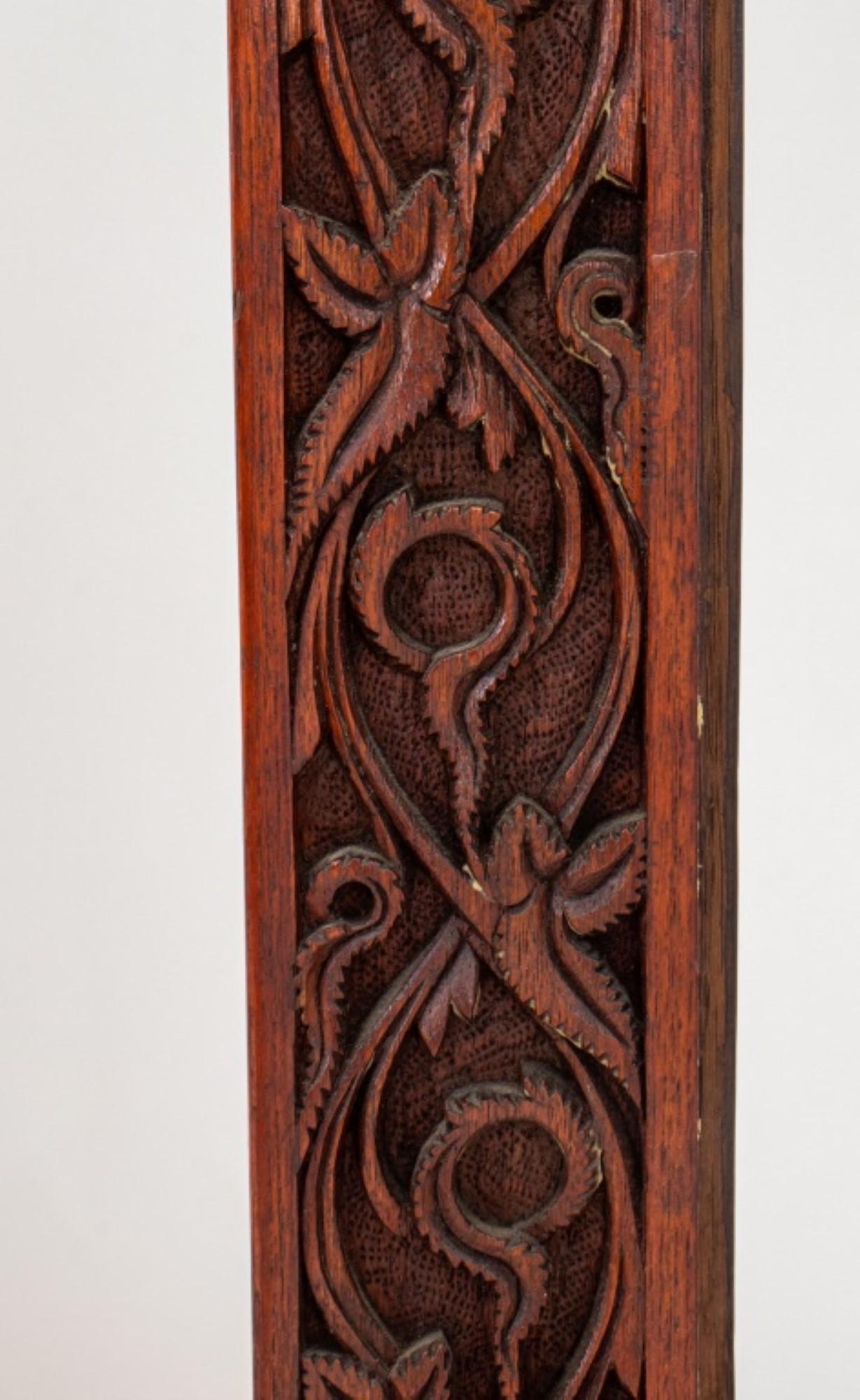 Anglo-Indian Rosewood Two Panel Screen In Good Condition For Sale In New York, NY