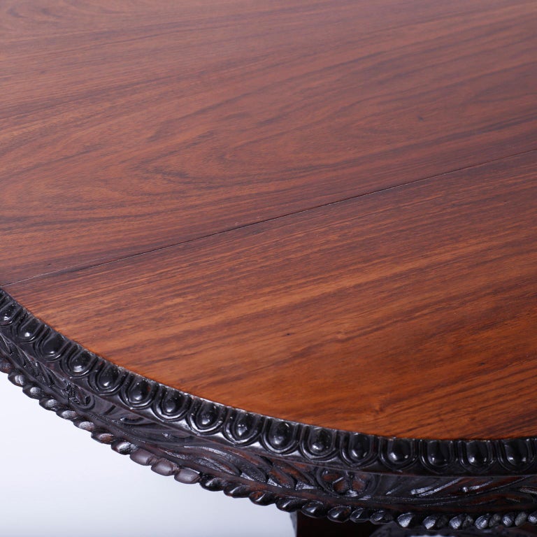Anglo Indian Round Dining Table at 1stDibs