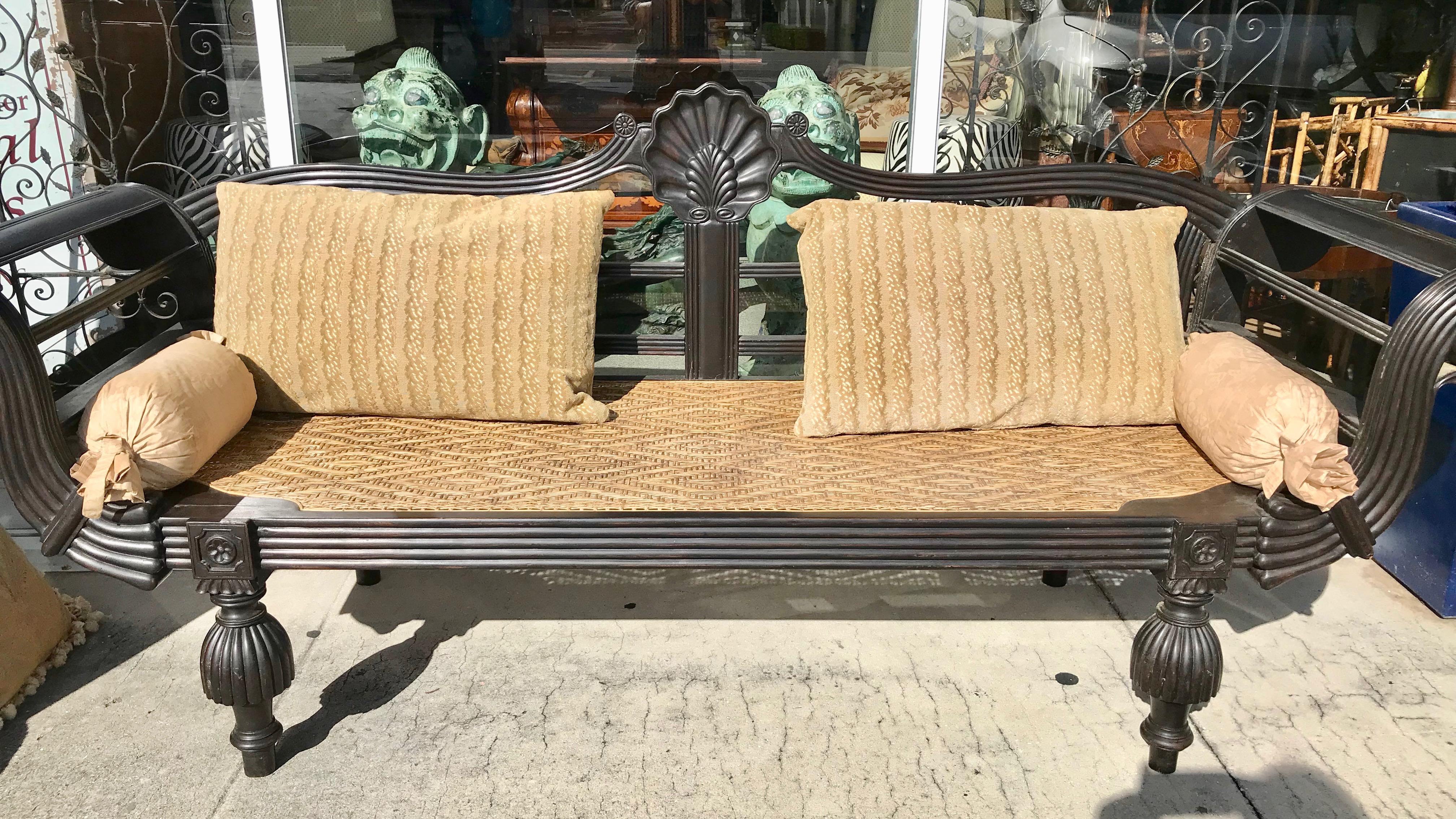 20th Century Anglo - Indian Settee For Sale