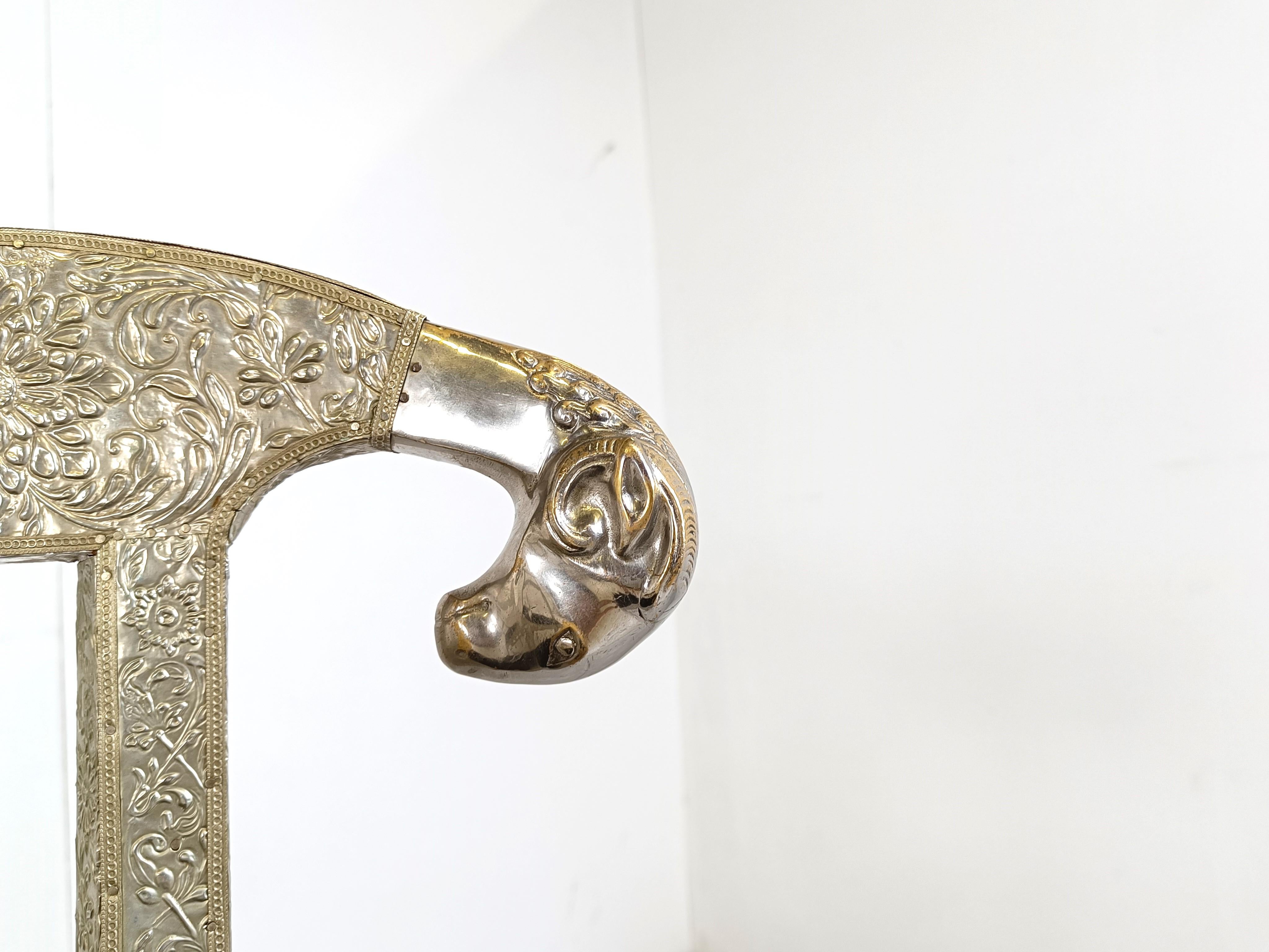 Anglo-Indian silvered dowry chairs, 1950s 5