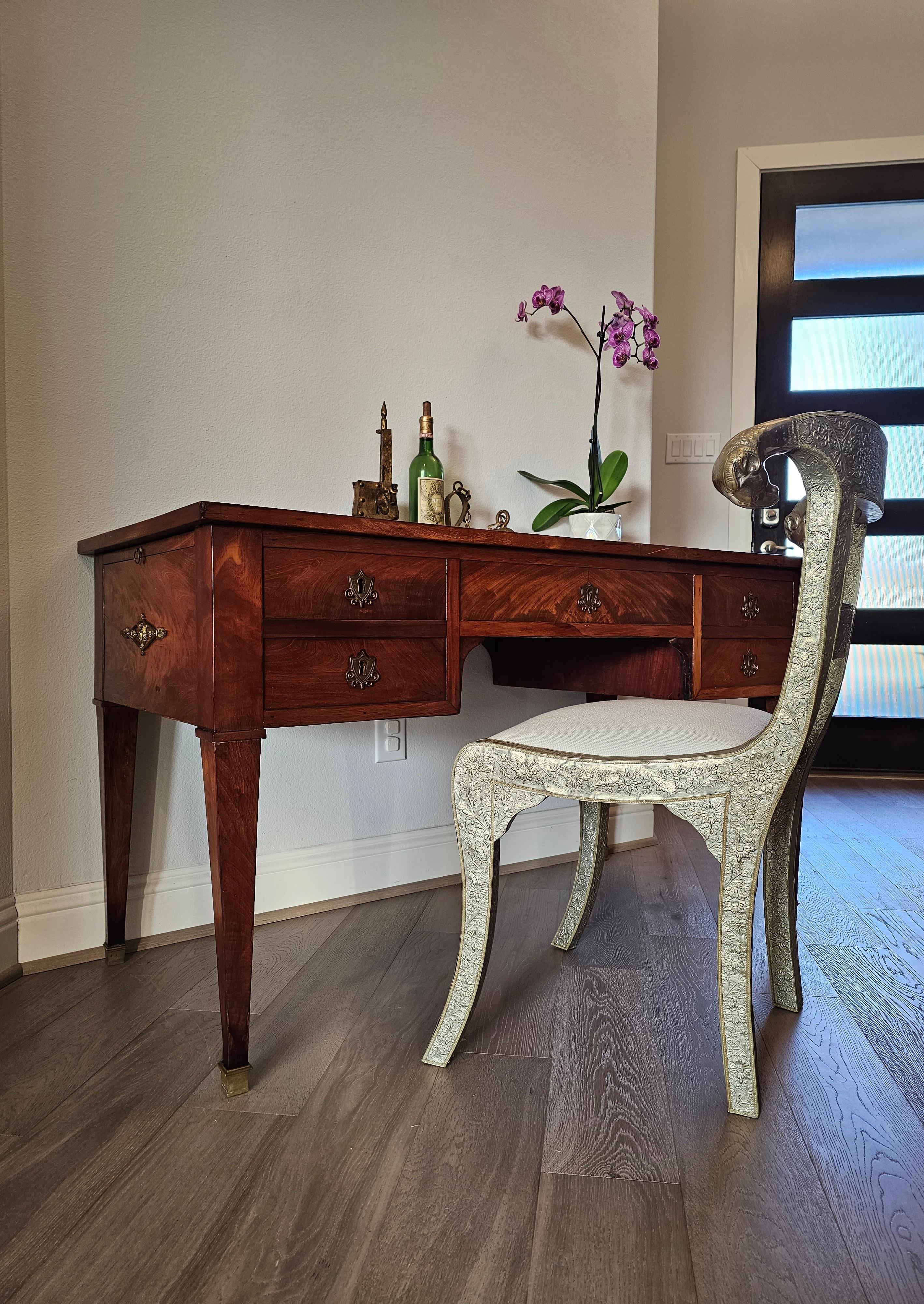Anglo-Indian Silvered Metal-Clad Chair For Sale 8
